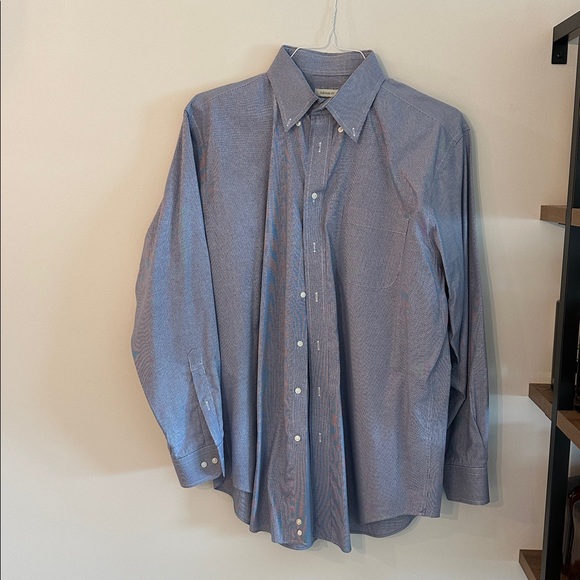 Jos. A. Bank Navy Checkered Shirt - Picture 1 of 5
